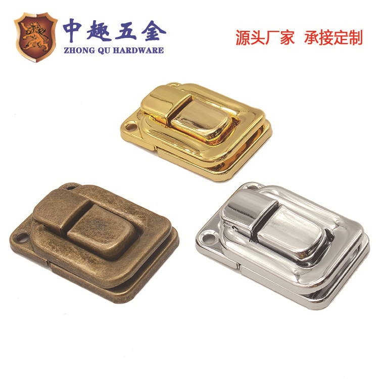 厂家直销礼品盒锁 箱包扣包装盒配件 木盒酒盒锁扣 五金配件定制