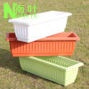 Extra large rectangular flowerpot for growing plants, plastic resin