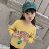 girl Sweat 2019 new pattern spring and autumn CUHK jacket children Western style spring clothes Base coat Korean Edition fashion