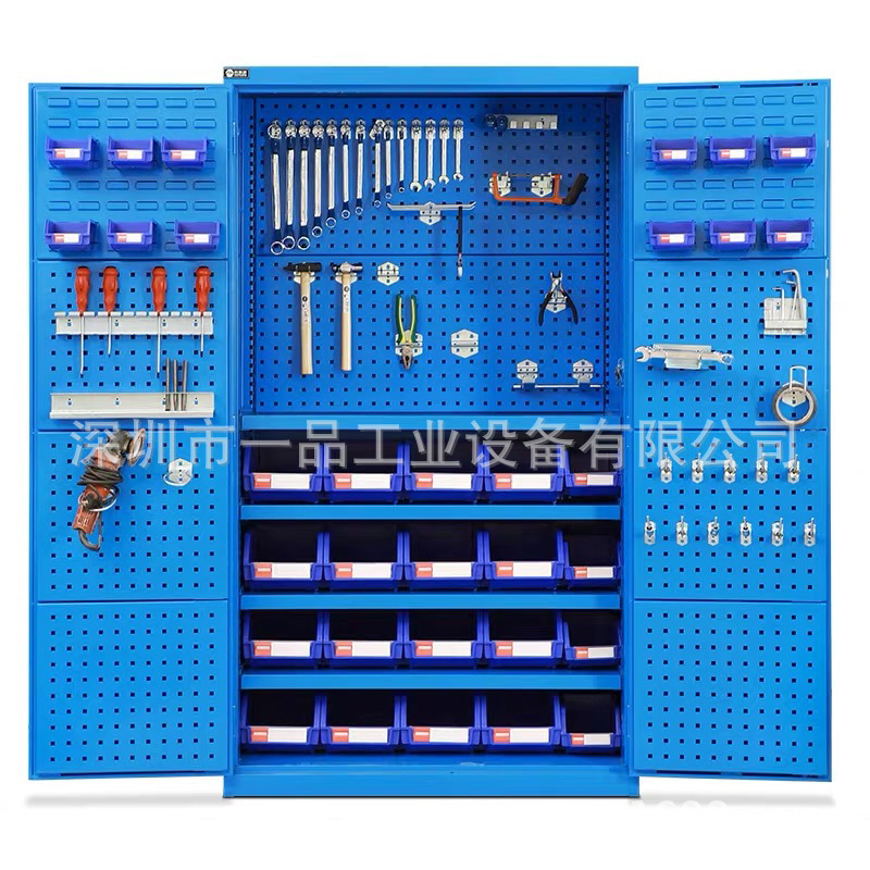一品车间五金工具柜双开门重型储物柜深圳厂家带层板储物工具柜