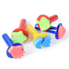 Children's painting doodle sponge paint brush EVA stamp sponge brush set kindergarten DIY painting and doodling tools