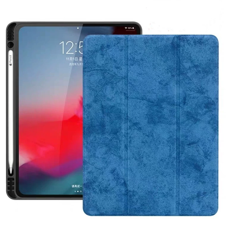 Защитный чехол для iPad PRO 11 (2022) с отделением для стилуса, для 12.9, всесторонний, силиконовый чехол для 10.2/9.7 дюйма, противоударный кожаный чехол