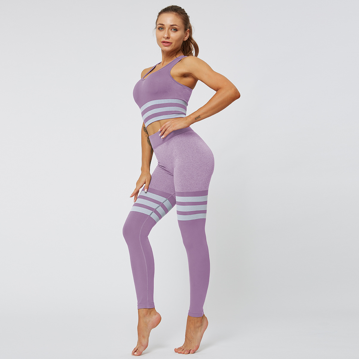 seamless striped quick-drying yoga clothes  NSNS12241