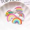 Rainbow epoxy resin with accessories, phone case, children's hair accessory, slime, handmade