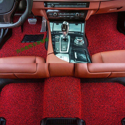 脚踏垫PVC汽车脚垫丝圈雪尼丝热熔通用1.8mm加密乳胶脚垫透明塑料