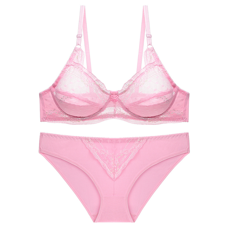 Sous-vêtements pour filles, ensemble de soutien-gorge ultra-fin, transparent, respirant, sexy, pour femmes_voghion.com