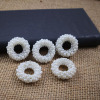 Fresh woven earrings from pearl, beads, pendant, 2023