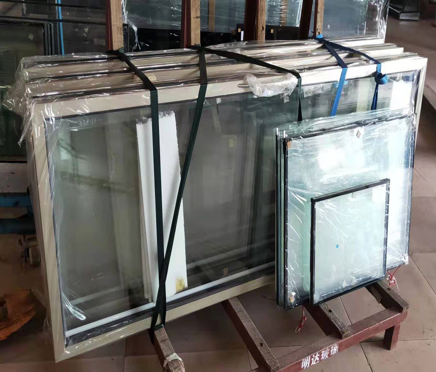 源頭廠家直銷冷柜玻璃門 鋁合金酒柜玻璃門 防霧耐高溫化冰霜玻璃