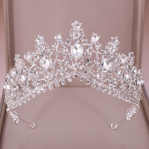 Hairpin hair clip hair accessories for women Crown Crystal Crown headband large Baroque crown lady headdress