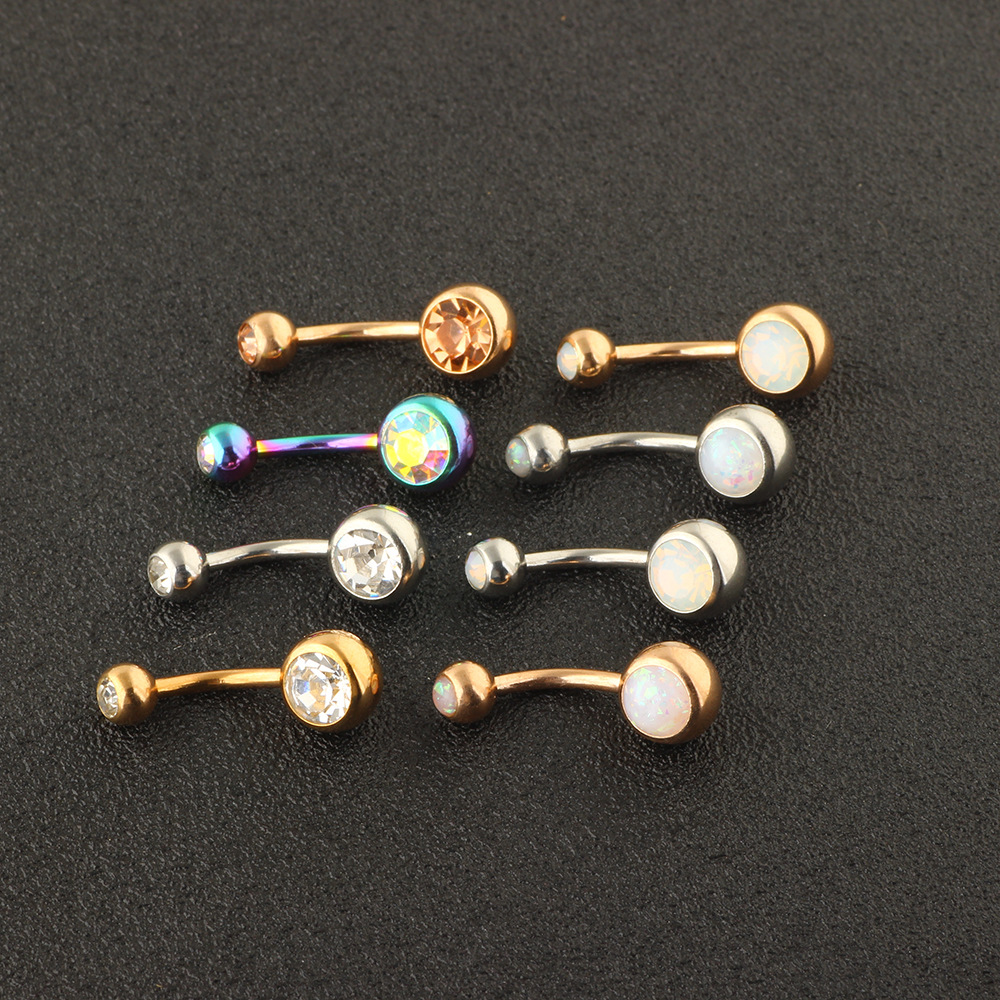 Stylish Stainless Steel Navel Ring Dangle Belly Button Piercing Jewelry Set for Women detail image 8