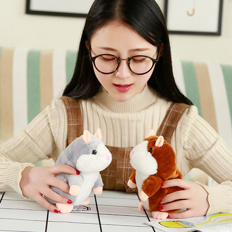 Talking And Voice-changing Electric Hamster Doll Can Record Children's Plush Toys