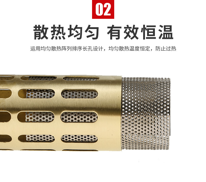 Copper Moxa Roller Stick with 12mm Smokeless Moxa Bars 10 Pack for Face Body Warm Massage key features