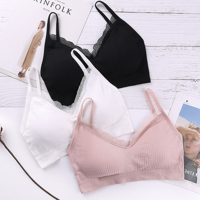 2020 Spring solar system New products camisole vest Beautiful back Wrap chest seamless No trace Wireless Bras Underwear