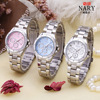 NARY/Nary Select Explosion Fashion Brand Watch Ladies Inlays Diamond Waterproof Fake Three -Eye Quartz Table 128