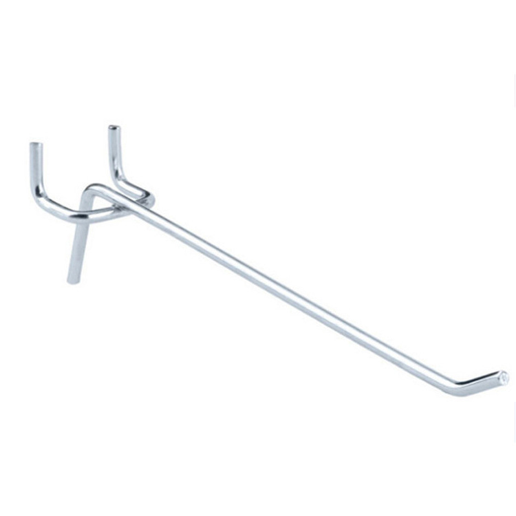 标的福特价洞板挂钩 超市商品展示专用铁镀铬洞板单线挂钩