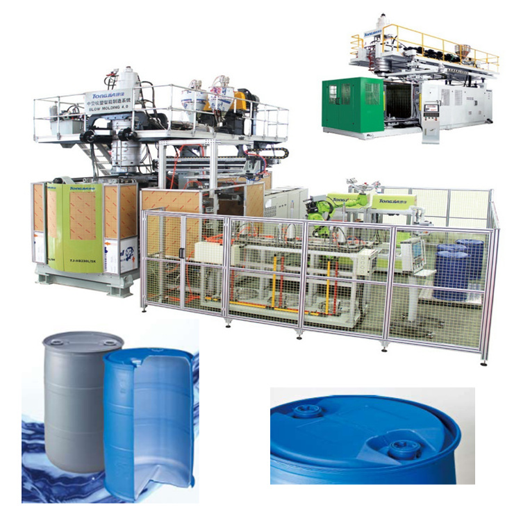 塑料机械设备吹塑机生产厂家 化工桶生产线 山东通佳吹塑机