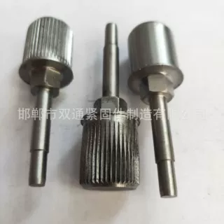 图样定制非标加工件 数控精加工滚花异形件 高精密手拧滚花五金件