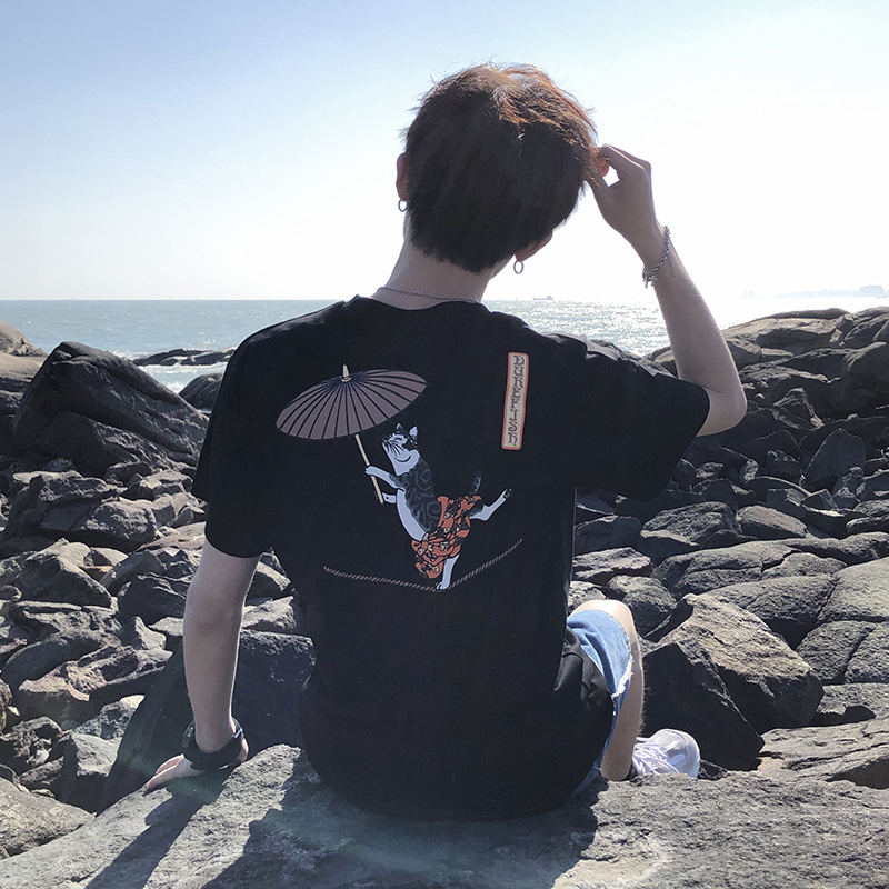 【勁爆價12元】男t恤夏季男士短袖新款圓領半袖衫上衣學生班服