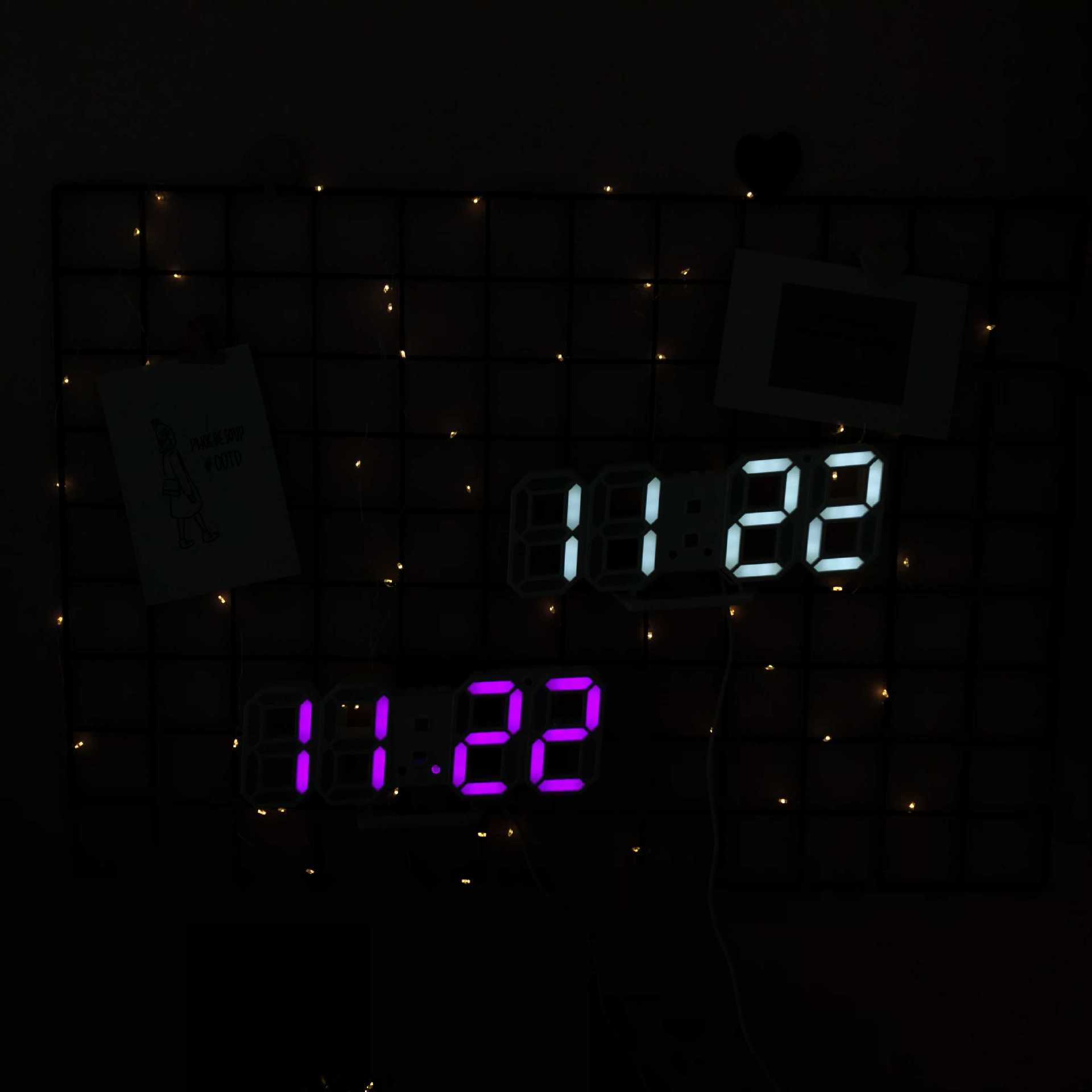 Horloge Led numérique 3D - Ref 3425626 Image 12