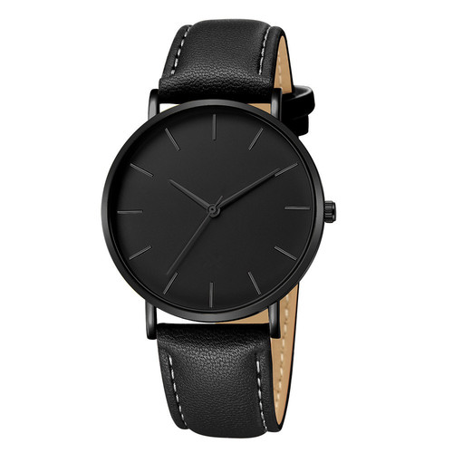 European and American simple casual fashion watches student belt quartz watches men's and women's couple watches cross-border best-selling men's watches