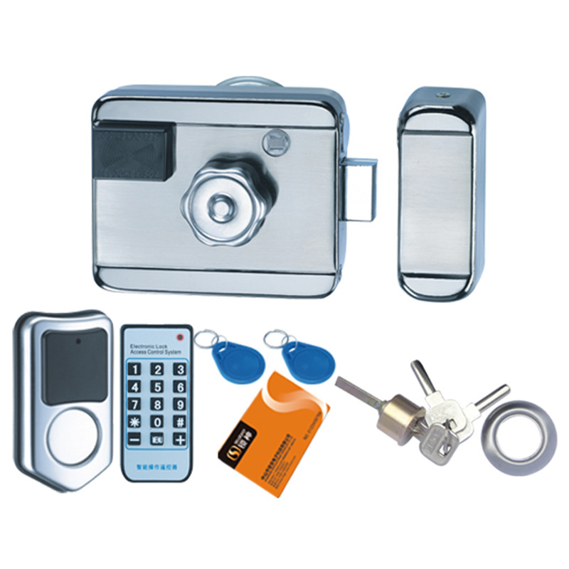 厂家批发免布线出租屋智能刷卡锁单元门禁灵性静音电机电控锁