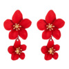 Brand fresh multicoloured earrings, flowered, boho style, European style