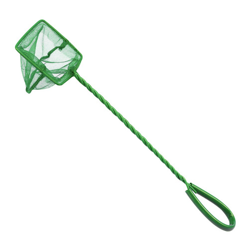 Factory Sales Aquarium Fish Net Accessories Fish Grabber Square Fish Net Aquarium Scoop Net Green