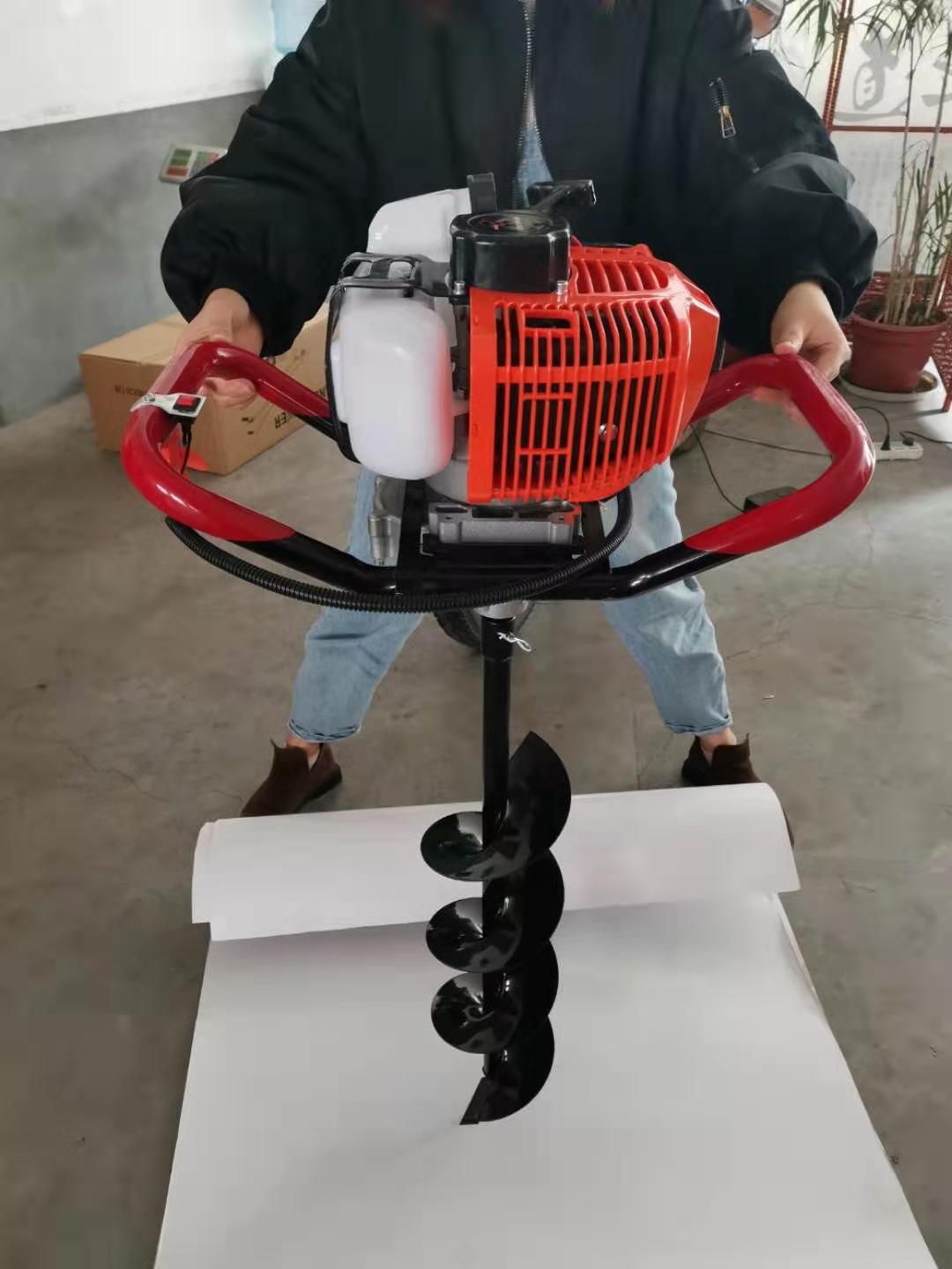 厂家大功率地钻农用单人汽油机钻地打桩种植施肥机挖坑机打洞机-阿里巴巴