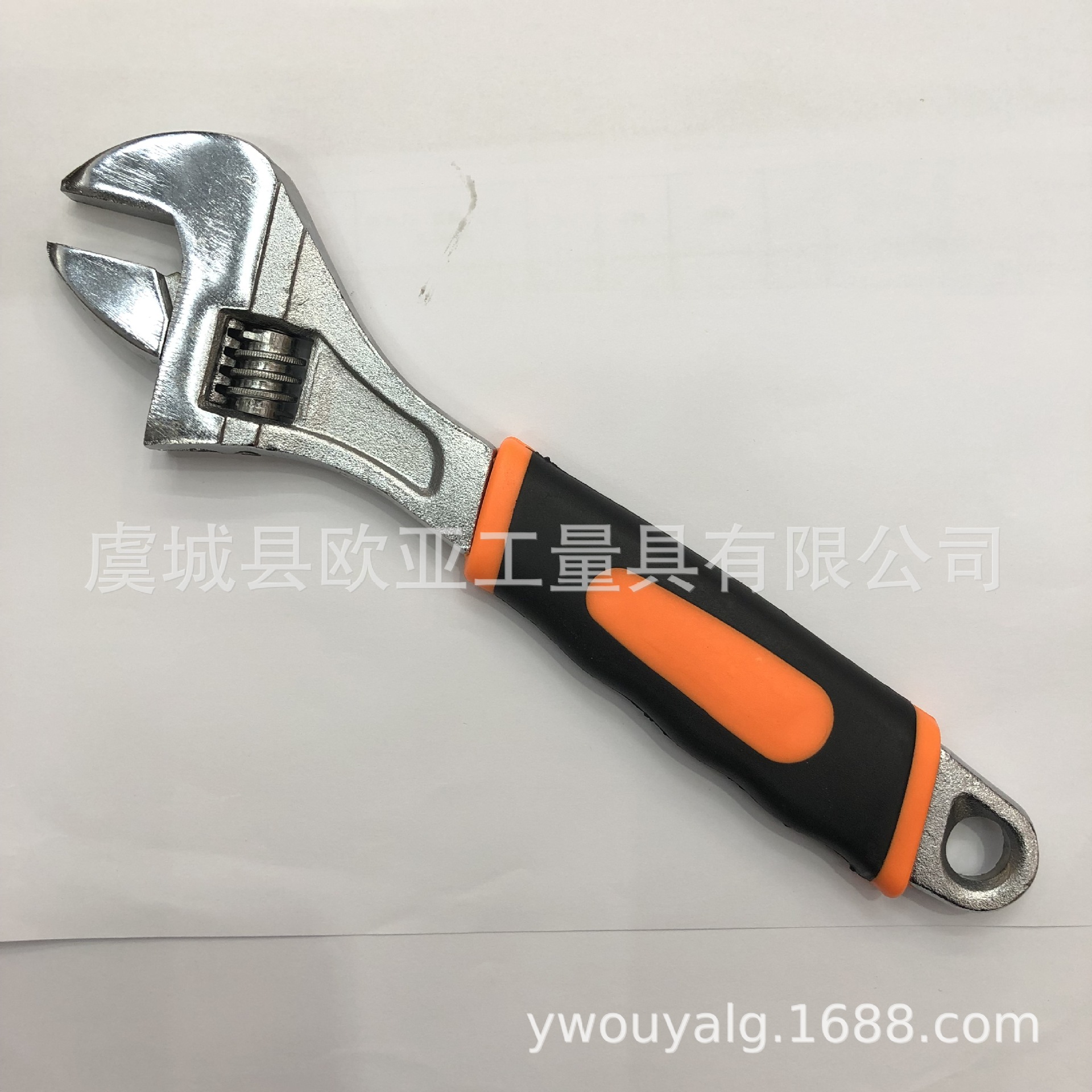 厂家直销双色套柄活动扳手6寸8寸10寸12寸电镀镀镍活络扳手可定做