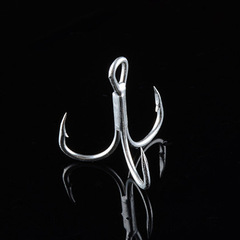 Luya Ouna Triple Hooks with Blood Groove: #1, #2, #4, #6, #8, #10, #12 - Three-Anchor Fishhooks for Lure Fishing