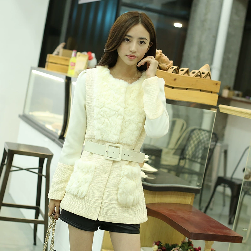 2019 осень и зима корейская версия шерстяной ткани тонкая шерстяная шерстяная куртка
