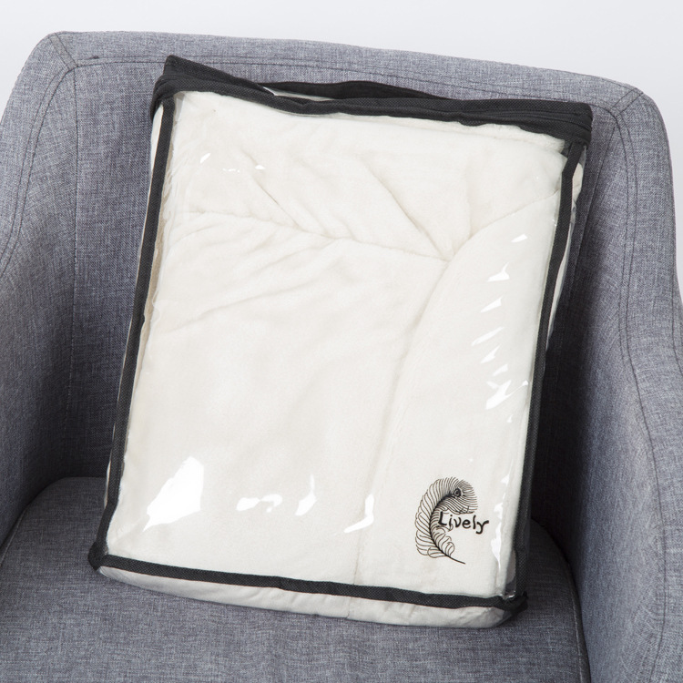 Lively毛毯法兰绒毯子加厚双层盖毯冬天保暖小被子手提定制礼品毯