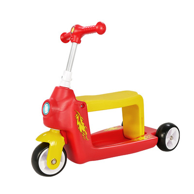 儿童滑板车可推三合一可坐可滑1-4岁溜溜车6岁男孩五合一滑滑车女