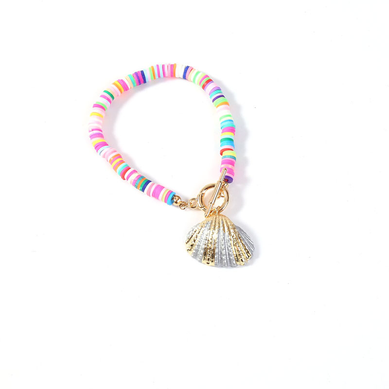 Bohemian Color Shell Fashion Soft Clay Bracelet display picture 11