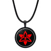 Naruto, accessory, glossy pendant, necklace, jewelry, European style, with gem