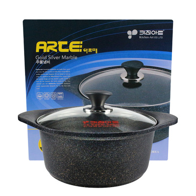 Korean imports kitchen-art Maifanite Soup pot Soup pot Flames Electromagnetic furnace Dual-use non-stick cookware