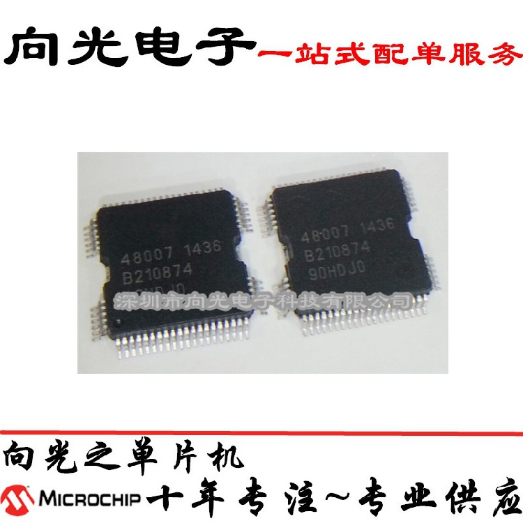 48007 适用于汽车发动机电脑板喷油油泵驱动块芯片IC单片机微芯