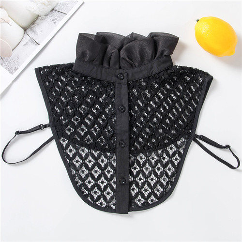 19 spring and summer new chiffon lace fungus lace fake collar for women