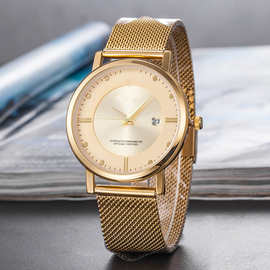 2018外贸热销钢表带时尚watch女手表X速卖通微商货源