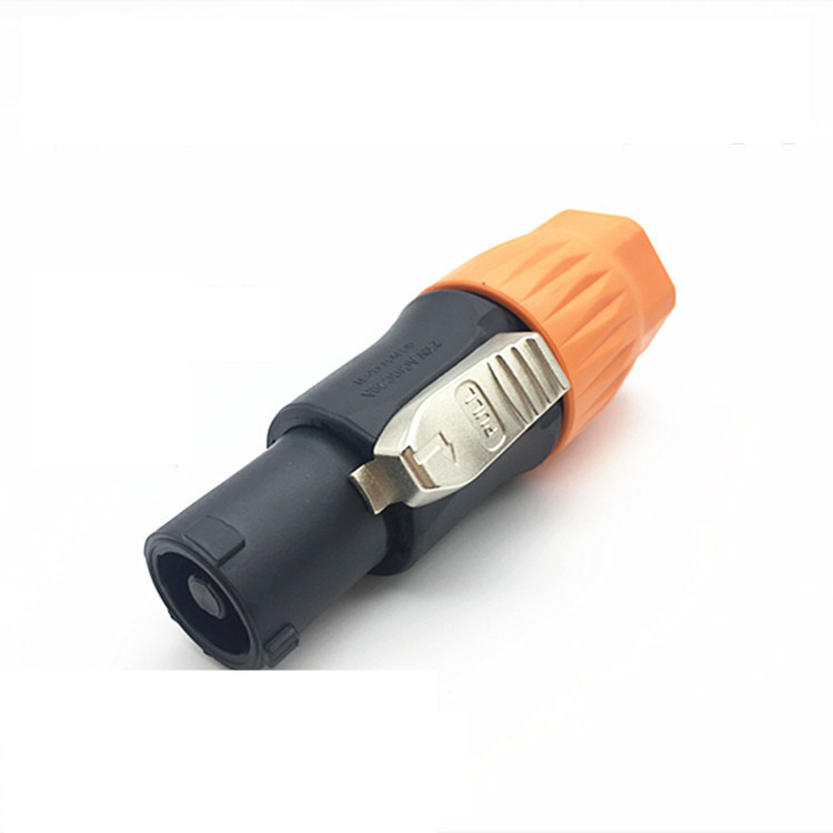 三芯防水航空电源插头 LED屏幕 舞台灯光束灯室外阻燃输入连接器