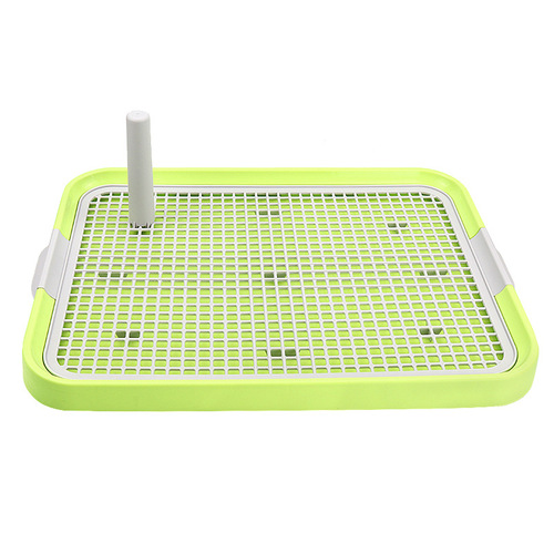 Pet Supplies Amazon New Grid Flat Dog Toilet Pet Toilet Potty with Pillar Dog Toilet