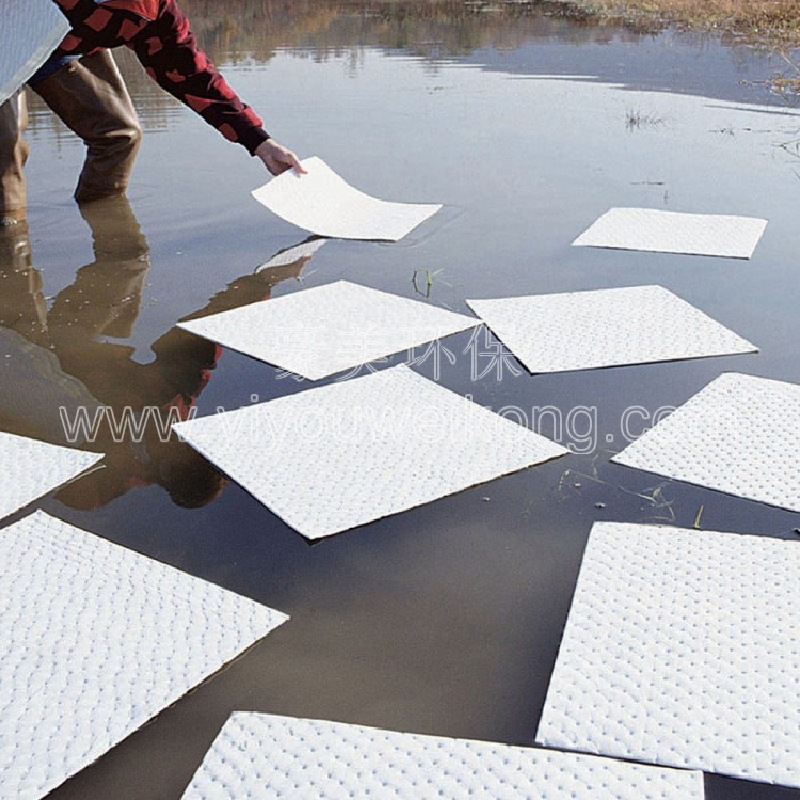 豪美 供应销售白色工业吸油垫 吸油片 吸油棉 100片/包