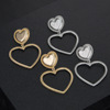 Accessory, earrings heart shaped, pendant heart-shaped, European style