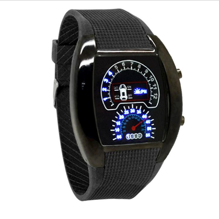 Simple Style Solid Color Buckle Electronic Men's Watches display picture 8