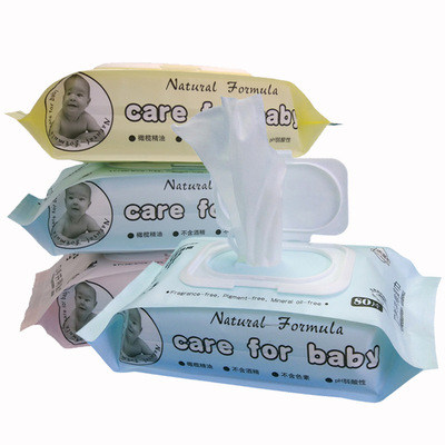 彬柔婴儿湿巾厂家批发80抽带盖湿纸巾宝宝手口湿巾纸一件代发包邮|ru