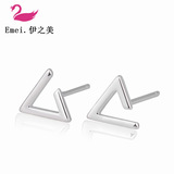 Корейский креативный треугольник, серьги, аксессуар, простой и элегантный дизайн