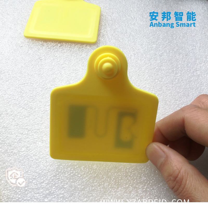 RFID动物电子耳标 超高频H3电子标签 猪牛羊防疫标 可视电子耳标