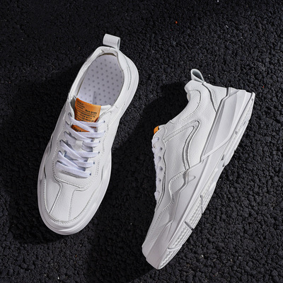 网红小白鞋男2019年春季新款男鞋韩版英伦复古板鞋男百搭工装鞋子