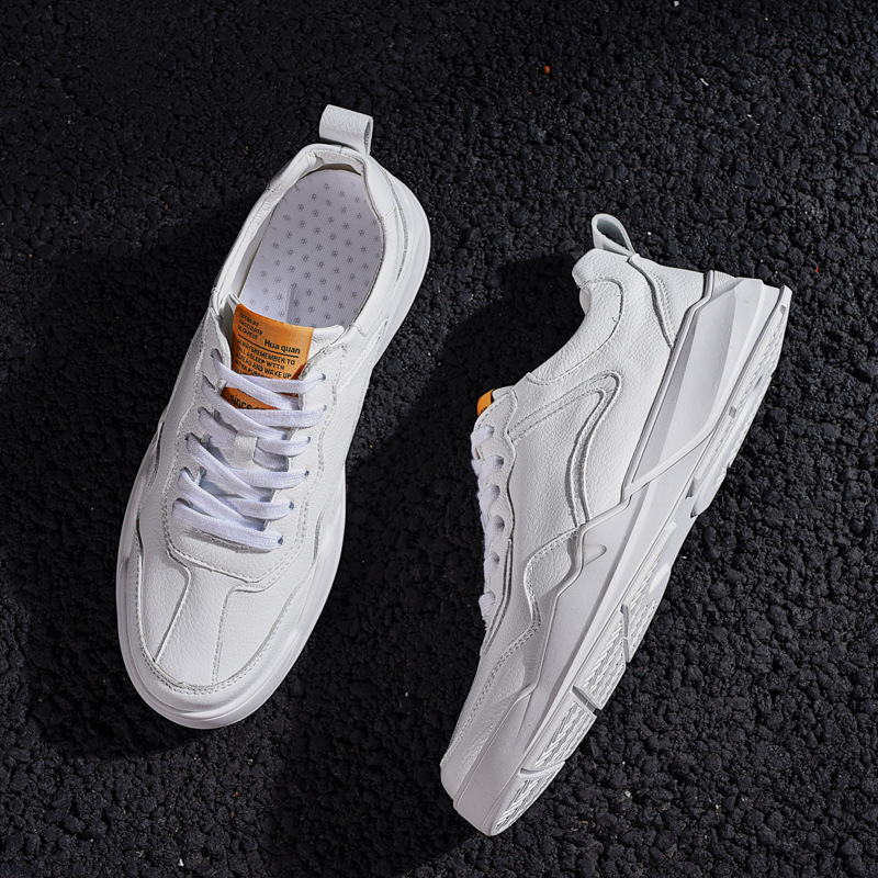 网红小白鞋男2019年春季新款男鞋韩版英伦复古板鞋男百搭工装鞋子