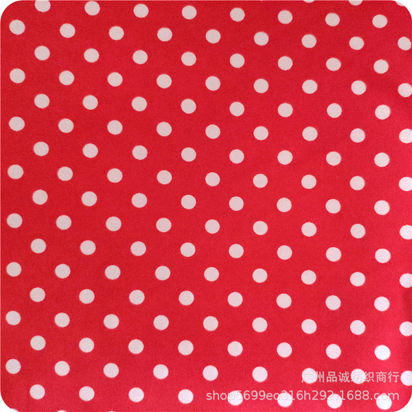 Polyester wave dot printed cloth peach skin velvet 0.6 dot printed…